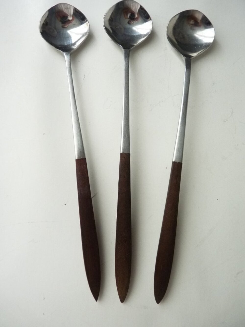 Vintage‎ EPIC Eco Forged Stainless Steel Utensil Set of 3 Tea spoons